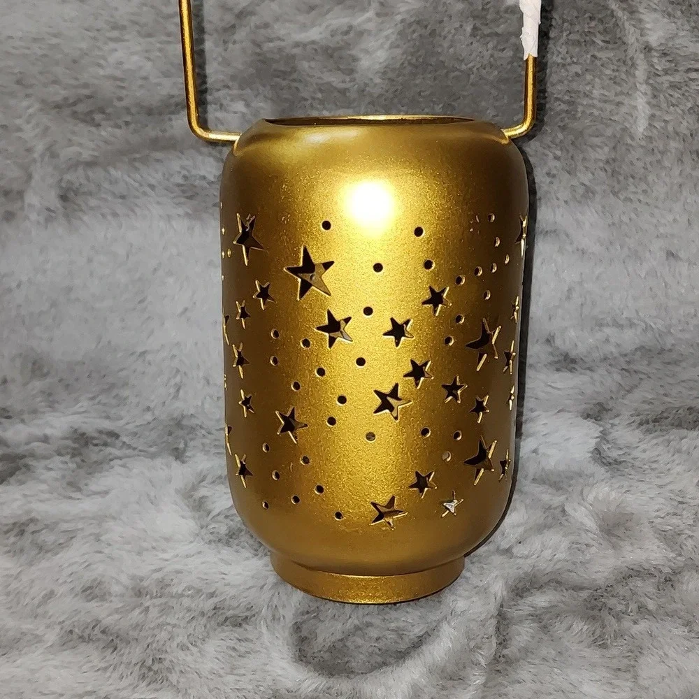 NIB‎ Artisan Direct Milky Way Gold Plated Steel Lantern